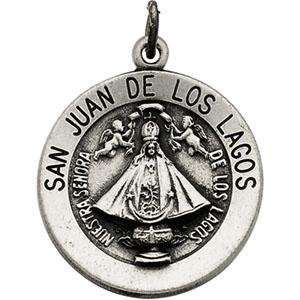  San Juan Los Lagos Medal with 18 Inch Chain in Sterling 