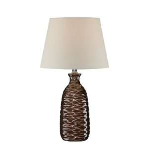 Lorelei Family 22 Ceramic Table Lamp with Off White Fabric Shade LS 