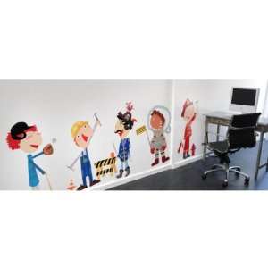  Pop and Lolli Funky and Fun Boy Accessories Wall Stickers 
