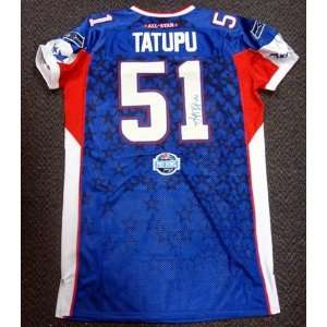 Lofa Tatupu Signed Jersey   Authentic