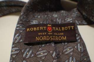 ROBERT TALBOTT BEST of CLASS TIE   gray silk + wool  