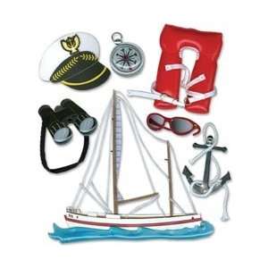  Jolees Boutique Dimensional Stickers Sailing SPJB 347; 3 