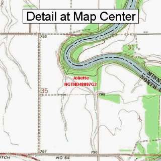  USGS Topographic Quadrangle Map   Joliette, North Dakota 