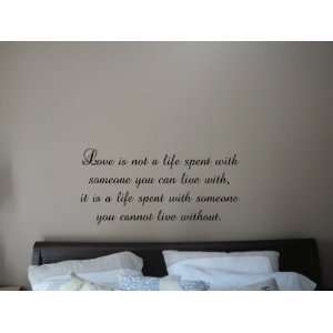   Spent With Someone You Can Live With Vinyl Wall Decal