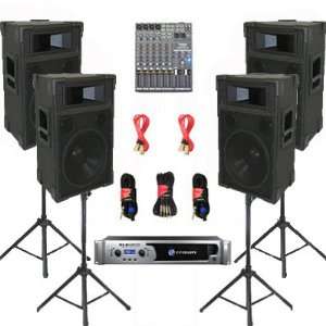   , Stands and Cables DJ Set New CROWNTRAP12SET9 Musical Instruments