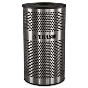 Ex Cell Stainless Steel Trash Receptacle EXCVCT 33PERF S  