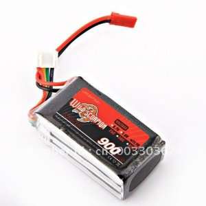  11.1v 900mah 25c li polymer battery /rc battery with jst 