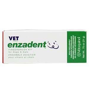  Enzadent Fingerbrush Kit for Dogs and Cats, Malt Flavor 