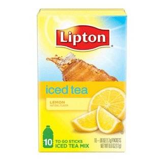 Lipton Green Tea Iced Tea Mix To Go, Citrus, 10 Count Boxes (Pack of 