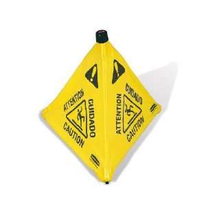    Rubbermaid Pop Up Safety Cone w/Multi Lingual