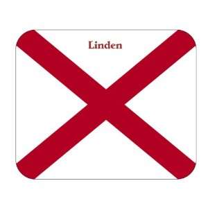  US State Flag   Linden, Alabama (AL) Mouse Pad 