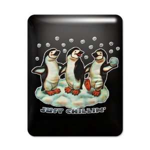   Case Black Christmas Penguins Just Chillin in Snow 