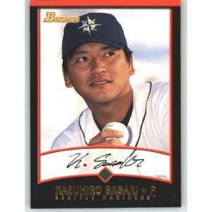  2001 Bowman #129 Kazuhiro Sasaki   Seattle Mariners 