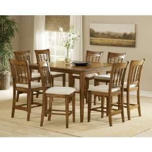  Bayberry 5 Piece Oak Counter Height Dining Table Set 