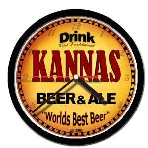  KANNAS beer and ale cerveza wall clock 