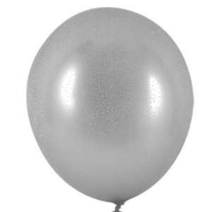    (12) Stardust on Silver 11 Latex Balloons Shimmer