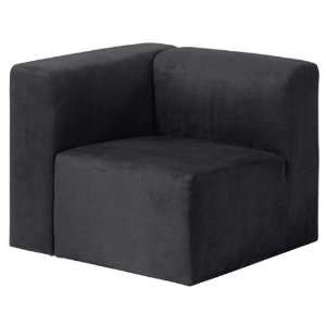  Soho Right arm Crnr Sofa Chair 34.25w Black
