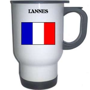  France   LANNES White Stainless Steel Mug Everything 