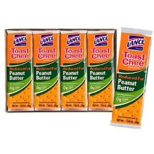 Lance Toast Chee Reduced Fat Peanut Butter Crackers, 8 Packs per 11 oz 