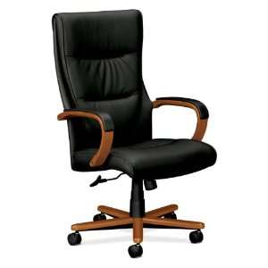  Basyx VL844HSP11 Executive High Back Leather Chair, 27 in 