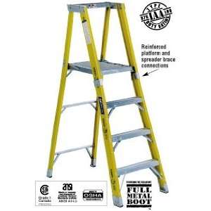   Duty Fiberglass Platform Step Ladder 375 lbs rated