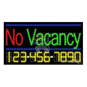  No Vacancy LED Business Sign 17 Tall x 32 Wide x 1 Deep 
