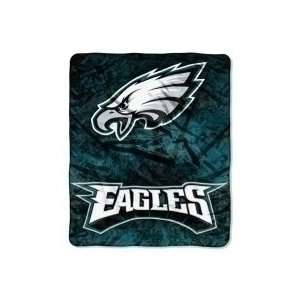  Philadelphia Eagles Plush Fleece Raschel Blanket 50 x 60 