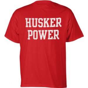  Nebraska Cornhuskers Red Husker Power T Shirt