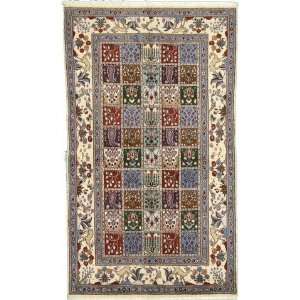  410 x 84 Ivory Persian Hand Knotted Wool Mood Rug 