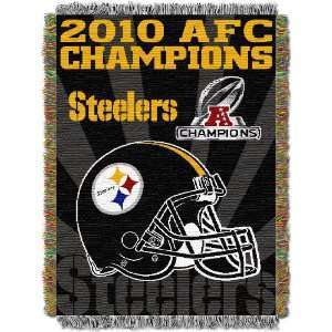  Pittsburgh Steelers 2010 AFC Championship 48 x 60 Woven 