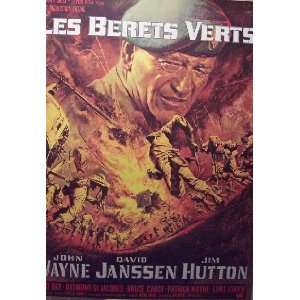  THE GREEN BERETS (ORIGINAL FRENCH   LINEN MOUNTING) Movie 