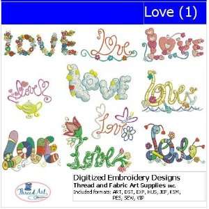  Digitized Embroidery Designs   Love(1) Arts, Crafts 