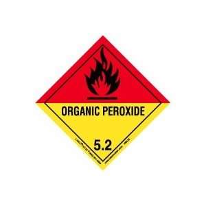  Organic Peroxide Label, Worded, Paper, Roll of 500 Office 