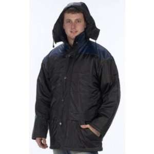   Big Man Heavy PVC Parka Jacket 3/4 Length   Black Case Pack 12 Sports