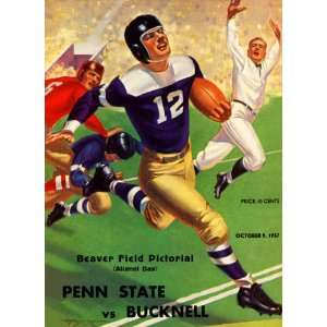  1937 Penn State Nittany Lions vs Bucknell Bison 36 x 48 