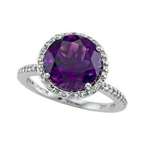  3.29 cttw Genuine Amethyst Ring by Effy Collection® in 14 
