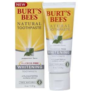  Burts Bees Whitening Toothpaste Fluoride Free 4 oz 