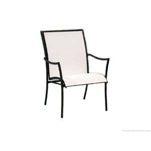  Woodard Dominica Aluminum Dining Arm Patio Chair Stackable 