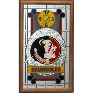 Florida State Seminoles Framed Glass Wall Clock  Sports 