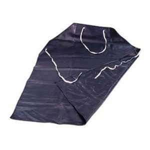  Black Rubber Apron With Cloth Ties   45 L X 35 W 