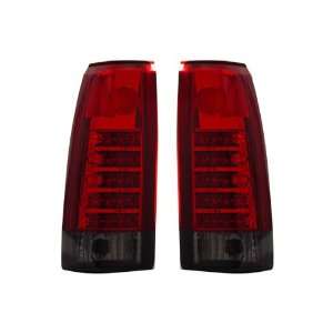    88 98 Chevy Full Size Red/Smoke LED Tail Lights Automotive