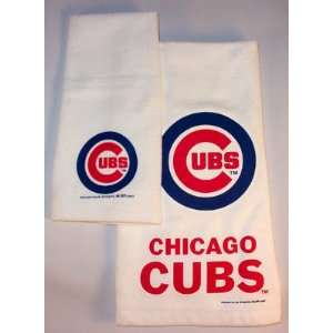  CHICAGO CUBS MLB Baseball Set of 2 KITCHEN DISH TOWELS New Gift 