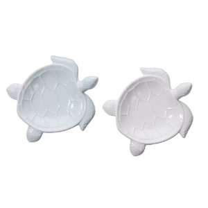  Creative Co op Turtle Plates   set of 2