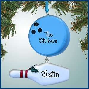   Bowling with Holiday Pin   Personalized with Perfect Handwriting Home