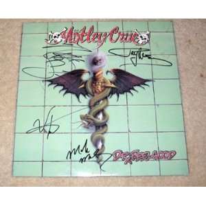 MOTLEY CRUE autographed DR.FEELGOOD Record 