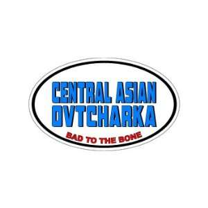 CENTRAL ASIAN OVTCHARKA   Bad to the Bone   Dog Breed   Window Bumper 