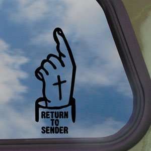  Return To Sender Black Decal Car Truck Window Sticker 