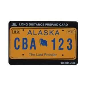   Card Alaska License Plate The Last Frontier (With Alaska Flag