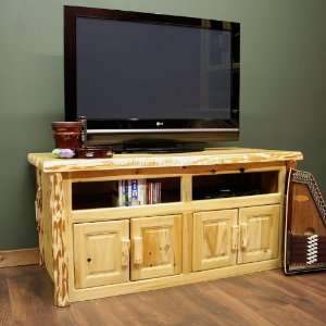  Cedar Lake Log Widescreen TV Stand