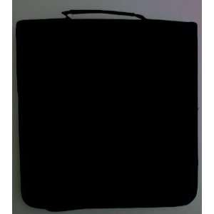  Zippered 60 Cd Case 3 Ring Binder, Canvas Fabric   Black 
